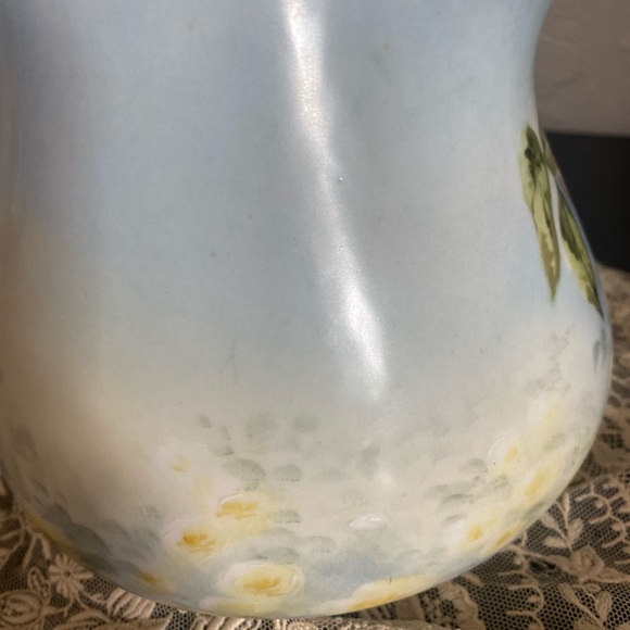 Rare Antique Limoges floral hand painted cider pitcher - Picture 2 of 10